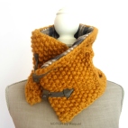 mustard yellow plaid scarf