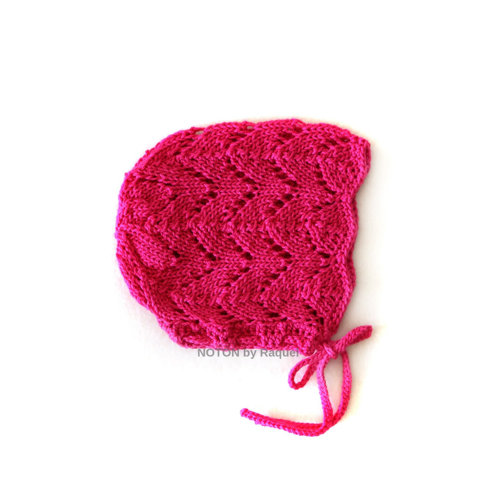 Touca Rosa em Tricot