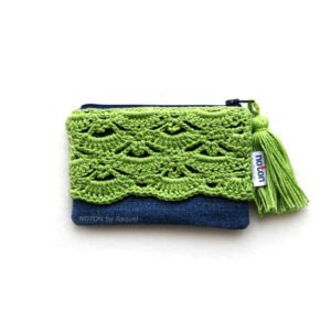 ARIA Wallet - Denim e Verde