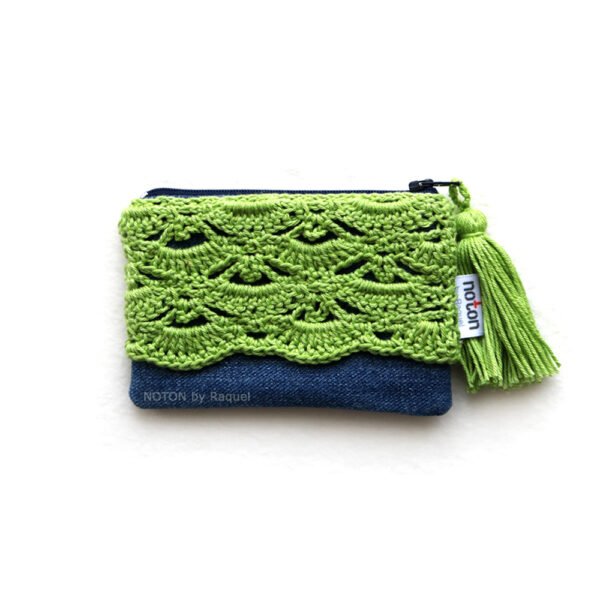 ARIA Wallet - Denim e Verde