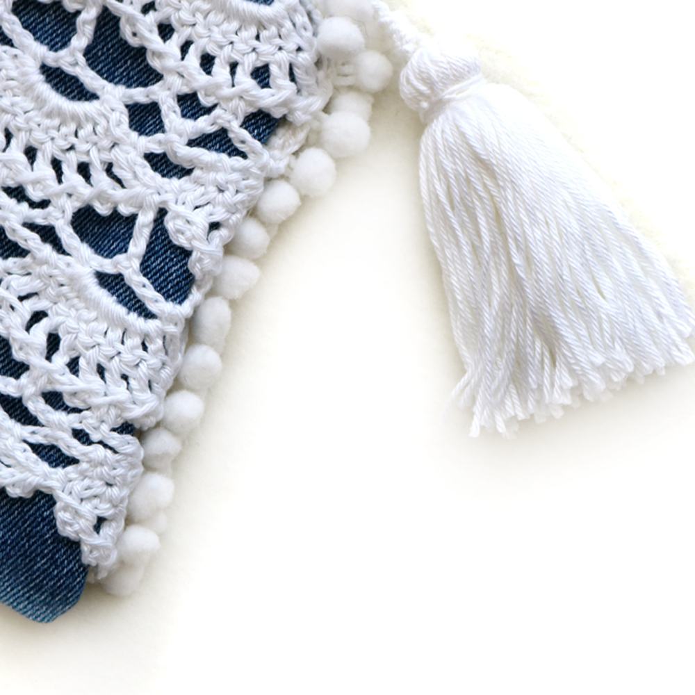 Bolsa Pouch Vora – Denim & White - Image 5