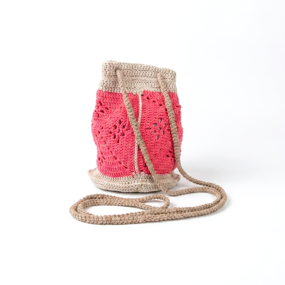 Mala Bucket ALBA — Pink e Bege - Image 6