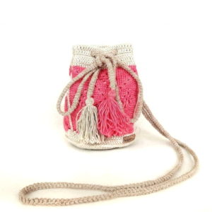 Mala Bucket ALBA — Pink e Bege
