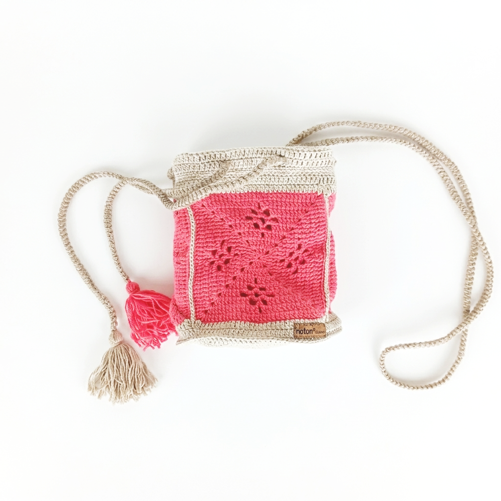 Mala Bucket ALBA — Pink e Bege - Image 3