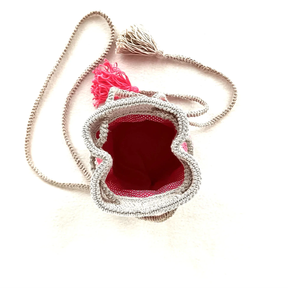 Mala Bucket ALBA — Pink e Bege - Image 9