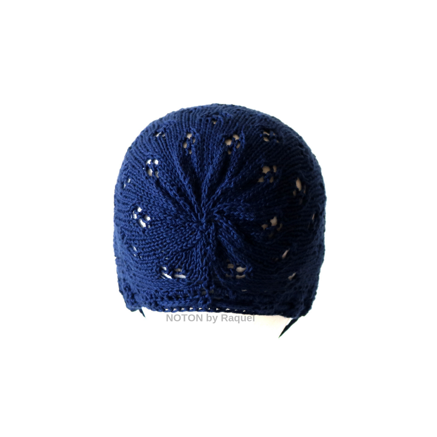 Touca Azul Escuro em Tricot - Image 9