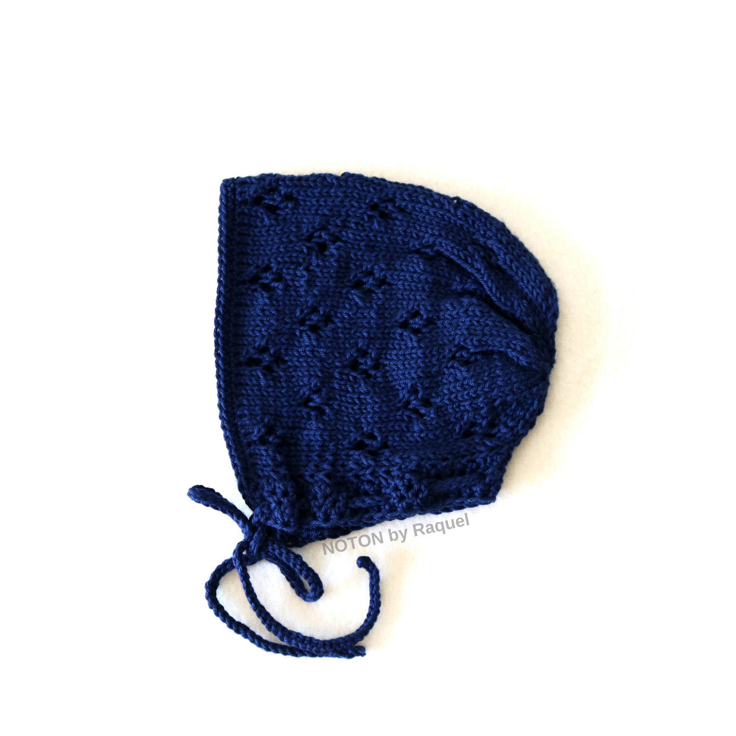 Touca Azul Escuro em Tricot - Image 10