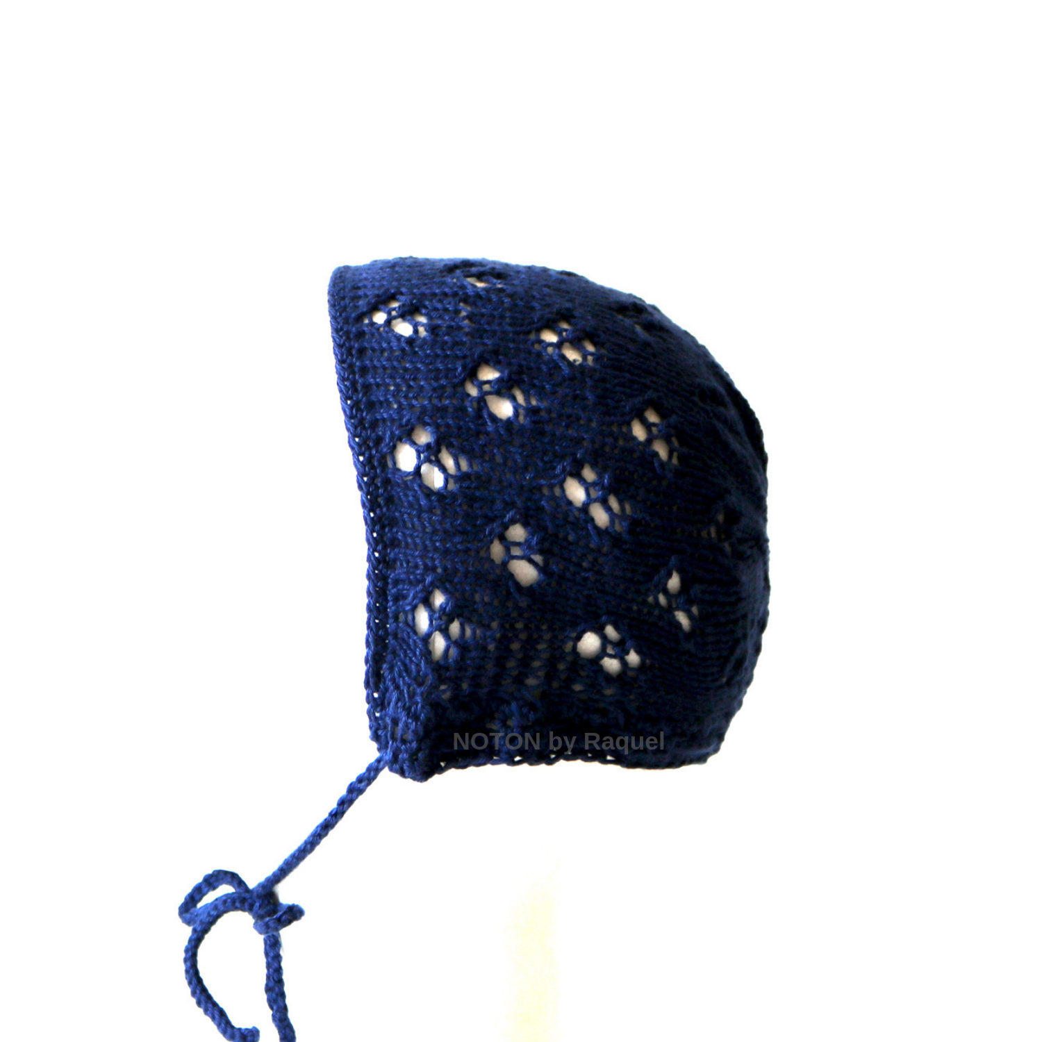 Touca Azul Escuro em Tricot - Image 6