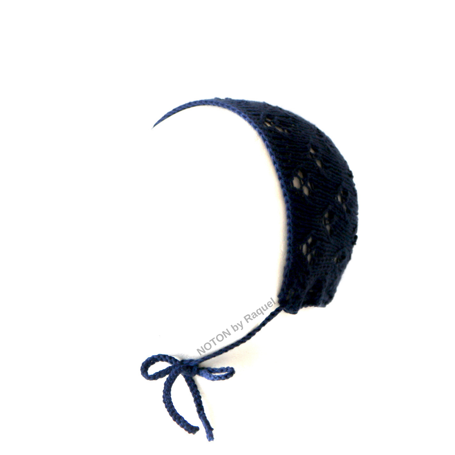 Touca Azul Escuro em Tricot - Image 5