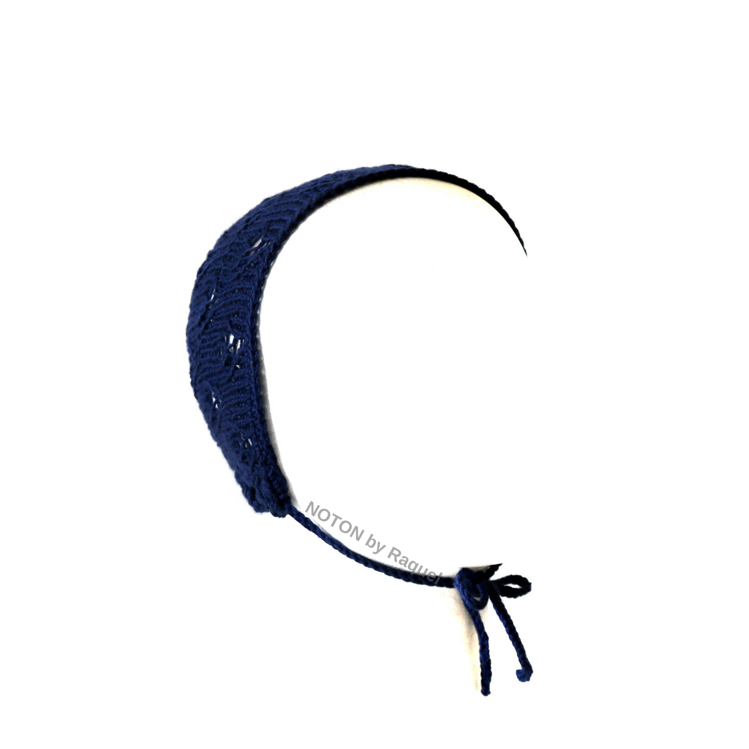 Touca Azul Escuro em Tricot - Image 4