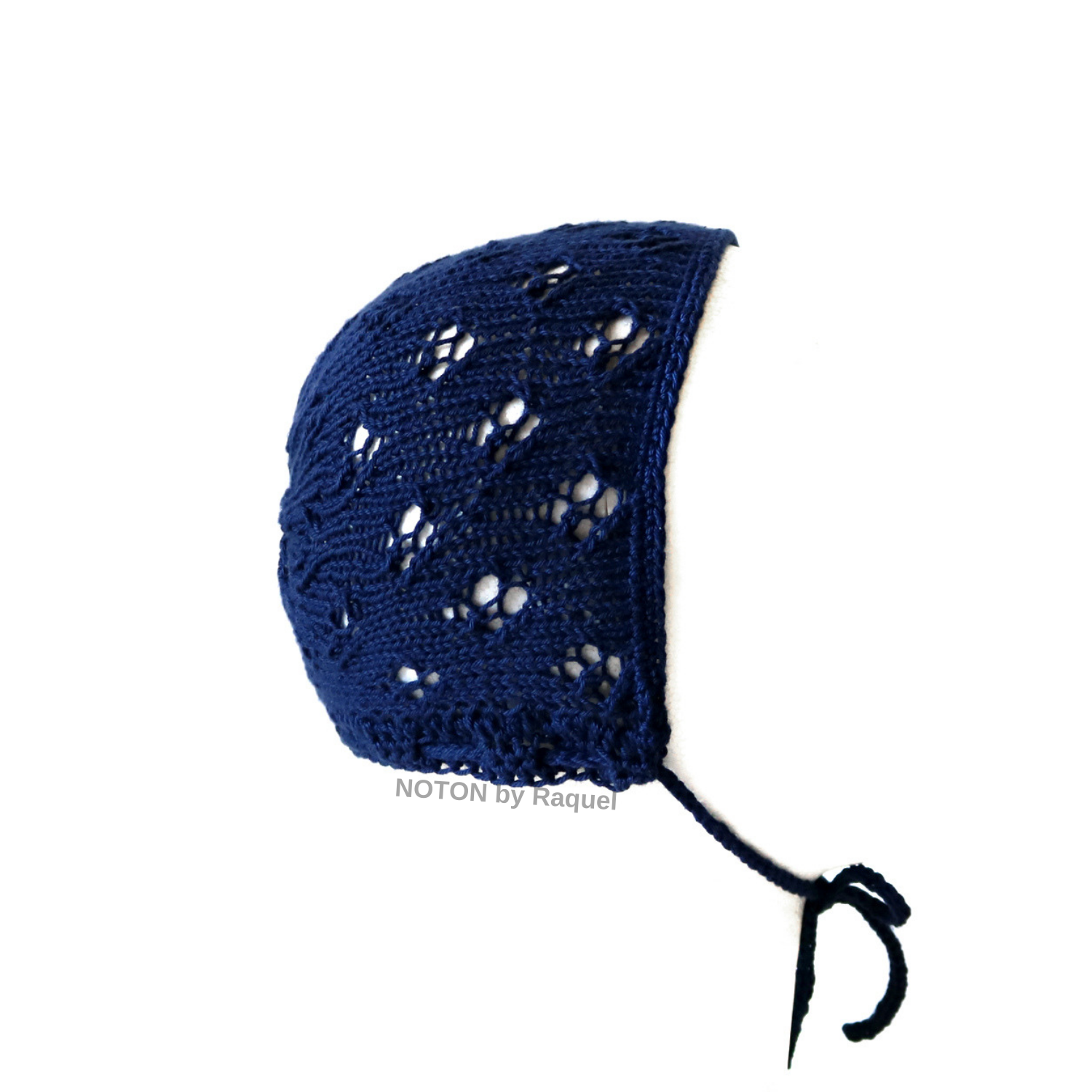 Touca Azul Escuro em Tricot - Image 3