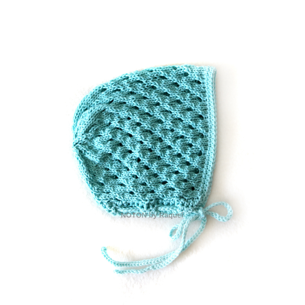 Touca Azul Água em Tricot