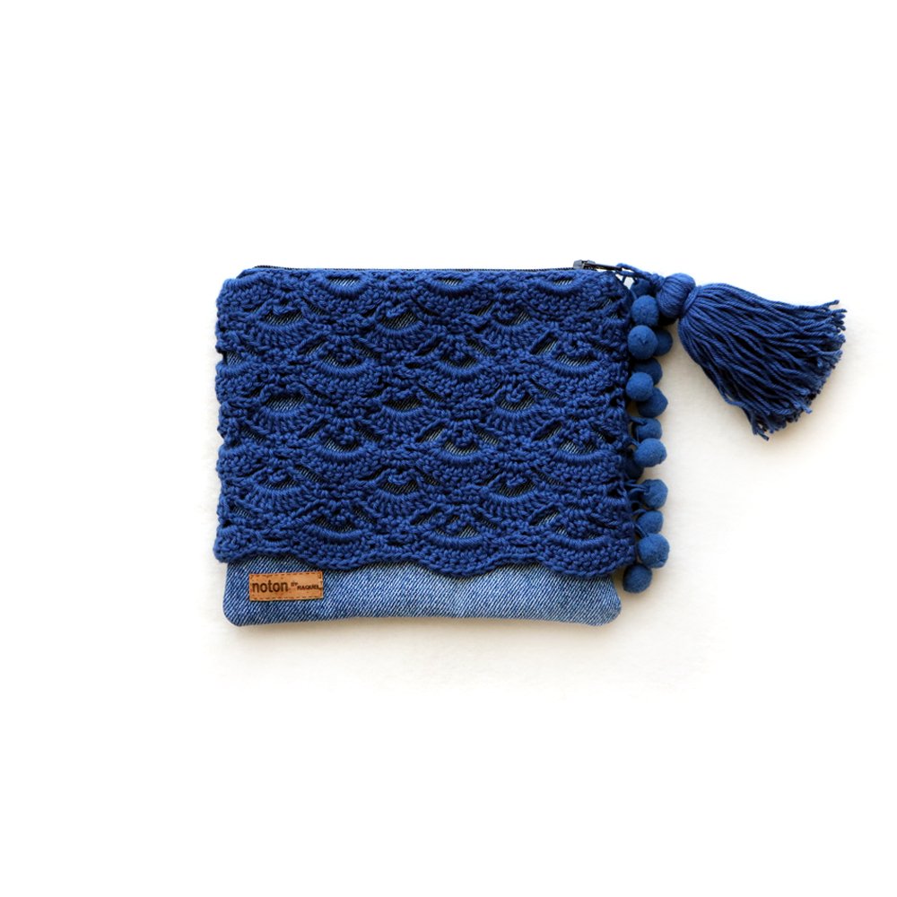 Bolsa Pouch Vora – Denim & Dark Blue - Image 4