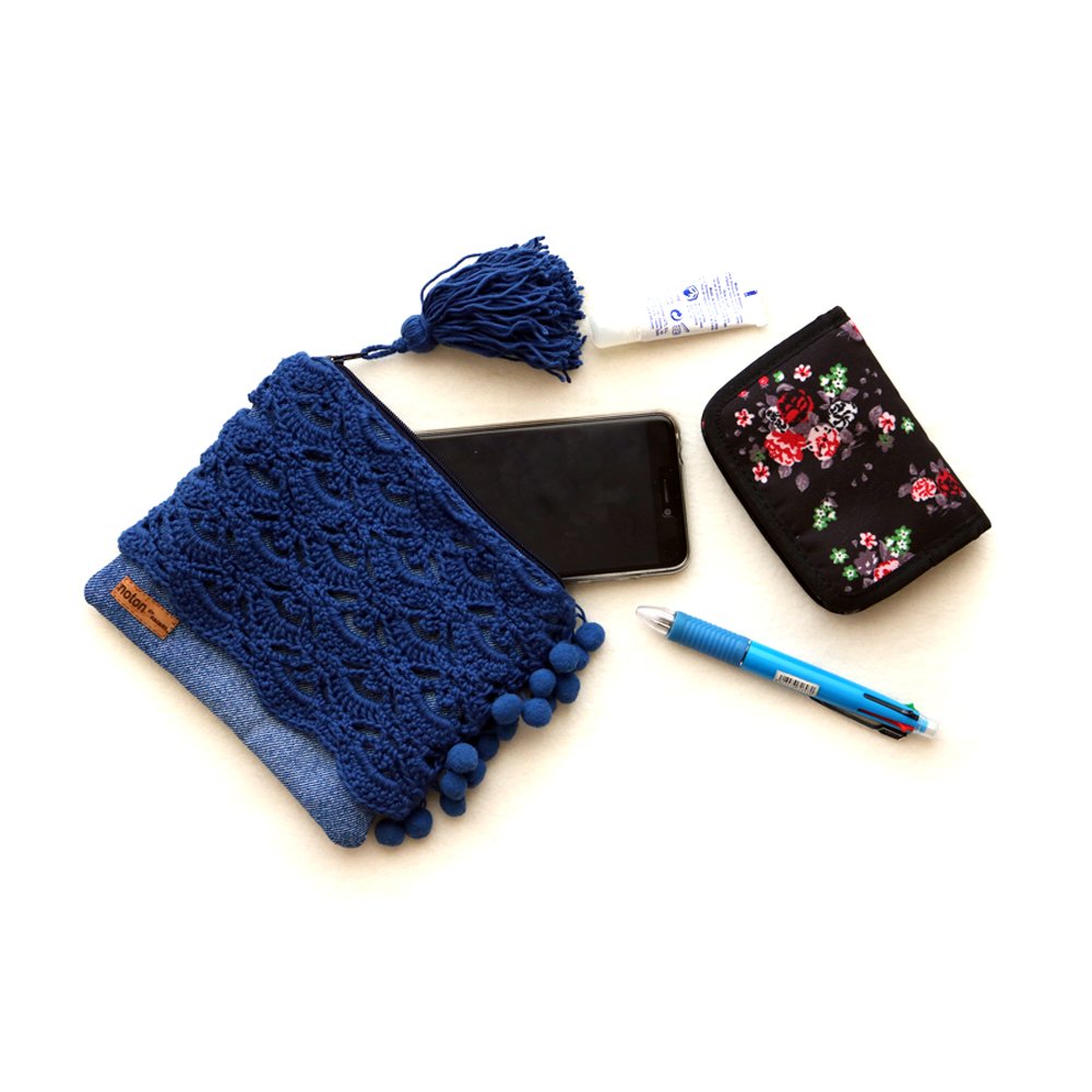 Bolsa Pouch Vora – Denim & Dark Blue - Image 7