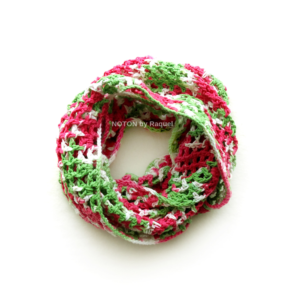 Gola Infinita em Crochet Summer - Jardim de Rosas