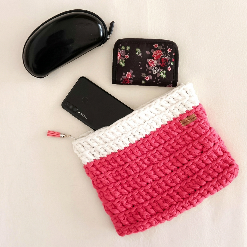 Mala Clutch Boho em Crochet