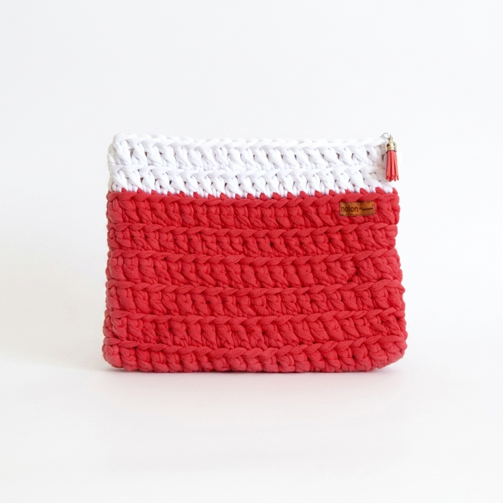 Mala Clutch Boho em Crochet