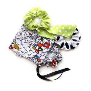 Conjunto de Scrunchies de Cabelo Summer - Animal Print, Bolinhas e Flores