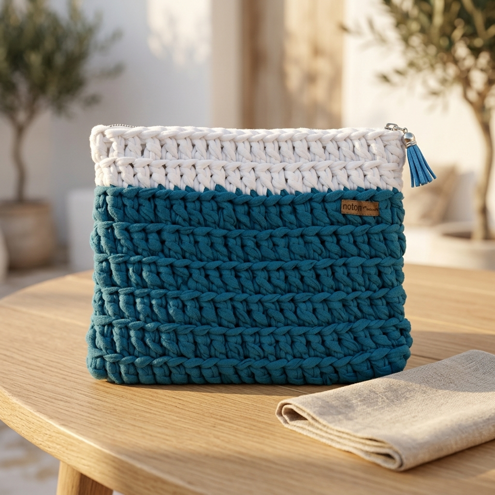 Mala Clutch em Crochet